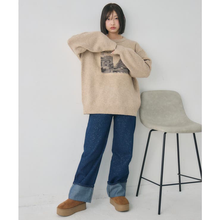 アソートモチーフ起毛ニット | RETRO GIRL | 詳細画像33 