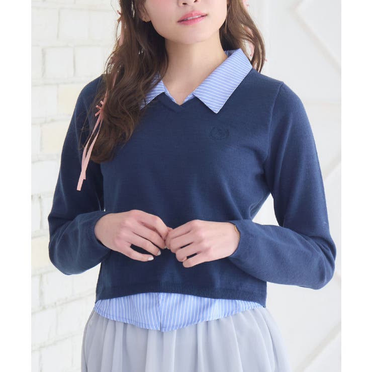 BLU2 | 刺繍入ドッキングNTPO | RETRO GIRL