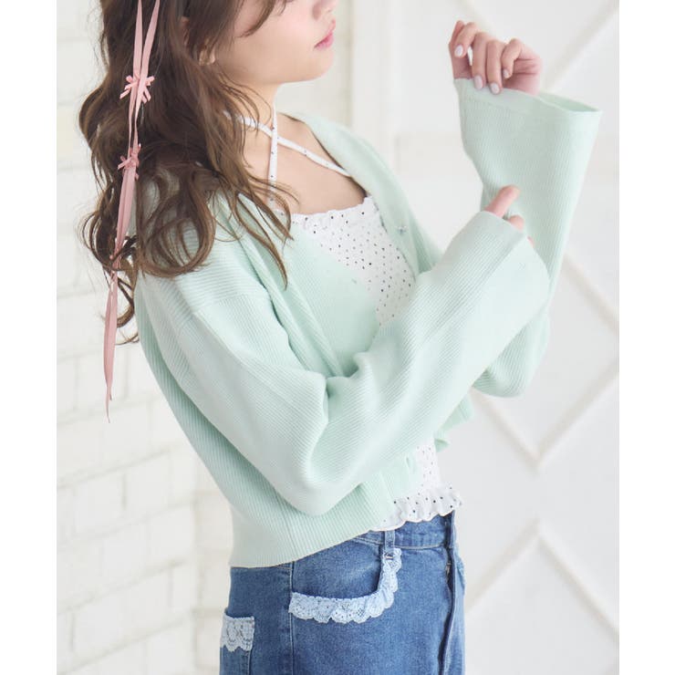 GRN0 | ショートNTカーディガン | RETRO GIRL