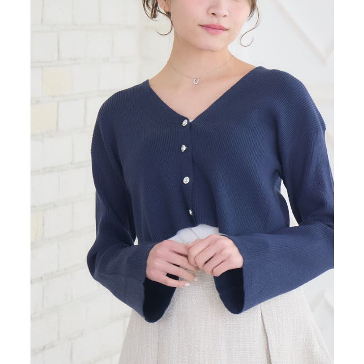 BLU2 | ショートNTカーディガン | RETRO GIRL