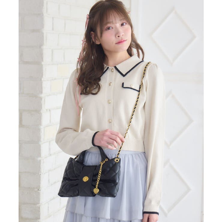 襟付きヴィンテージカーデ | RETRO GIRL | 詳細画像14 