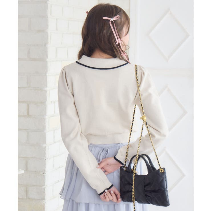 襟付きヴィンテージカーデ | RETRO GIRL | 詳細画像17 