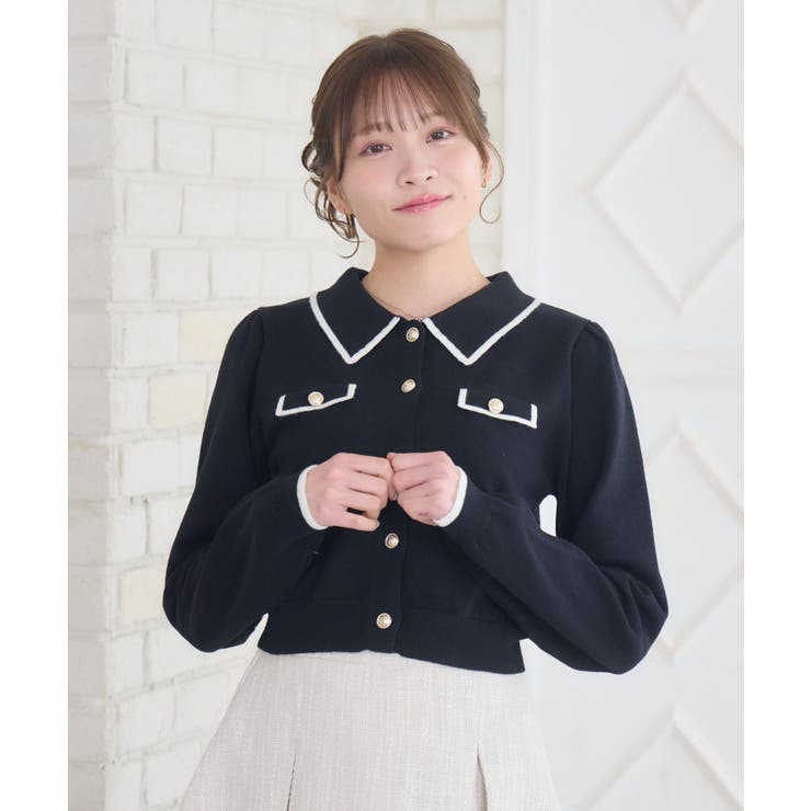 襟付きヴィンテージカーデ | RETRO GIRL | 詳細画像24 