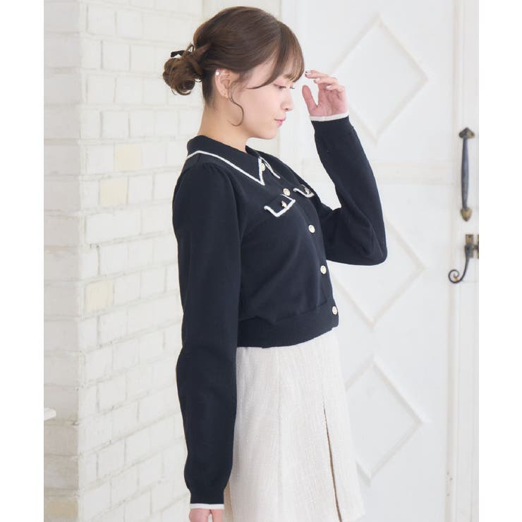 襟付きヴィンテージカーデ | RETRO GIRL | 詳細画像25 