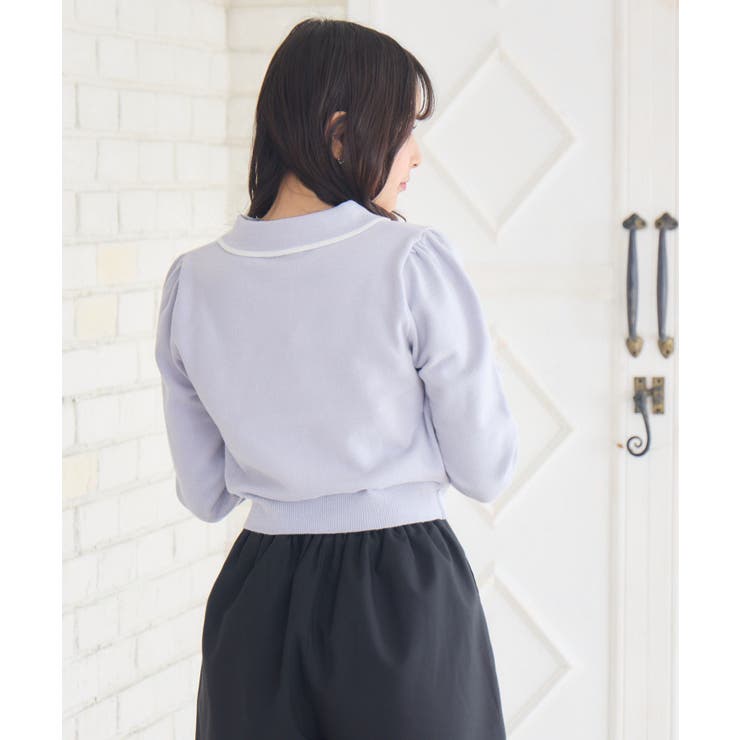 襟付きヴィンテージカーデ | RETRO GIRL | 詳細画像8 