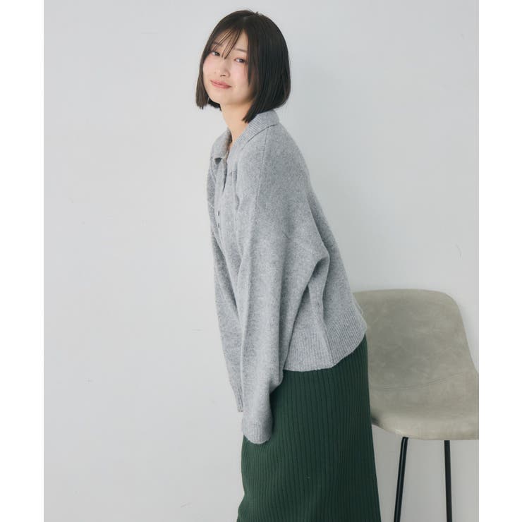 ダブルボタン襟付きカーデ | RETRO GIRL | 詳細画像11 