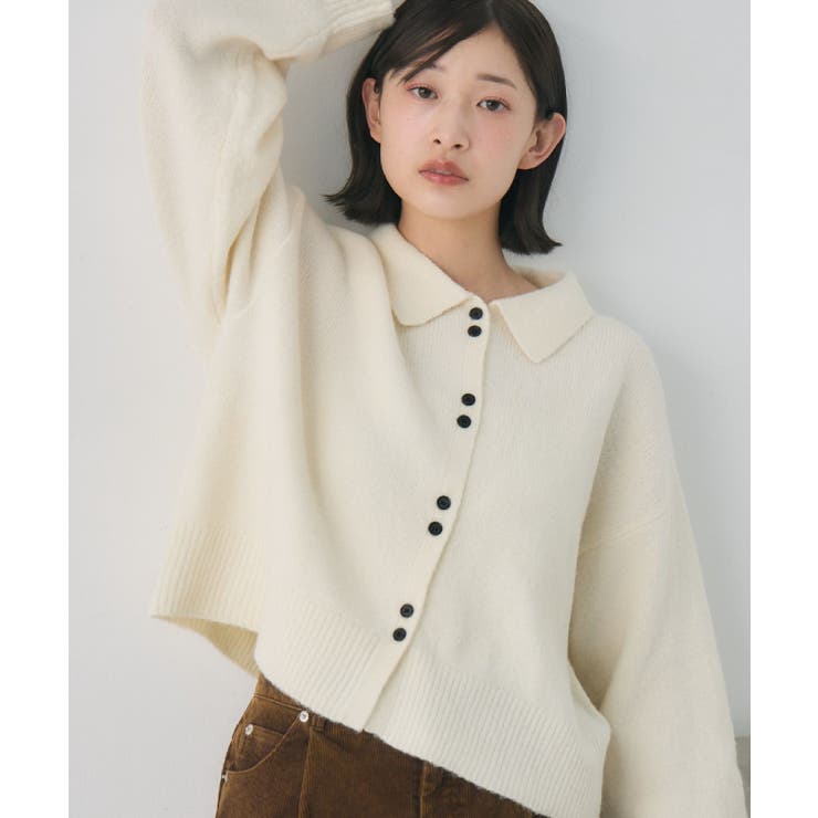 ダブルボタン襟付きカーデ | RETRO GIRL | 詳細画像12 