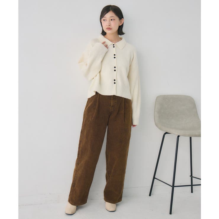 ダブルボタン襟付きカーデ | RETRO GIRL | 詳細画像13 