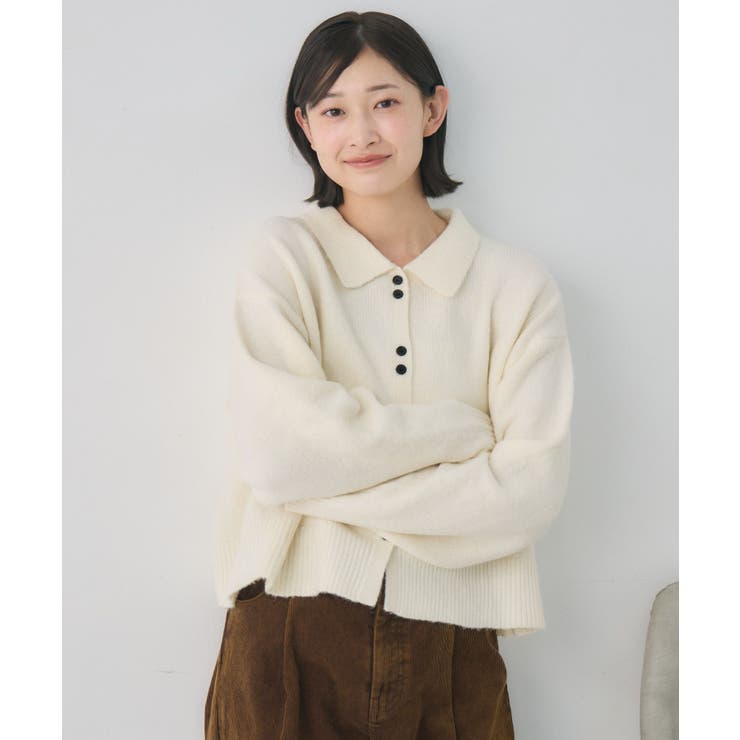 ダブルボタン襟付きカーデ | RETRO GIRL | 詳細画像17 