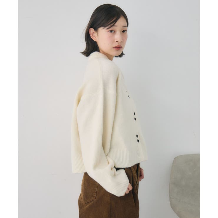 ダブルボタン襟付きカーデ | RETRO GIRL | 詳細画像19 