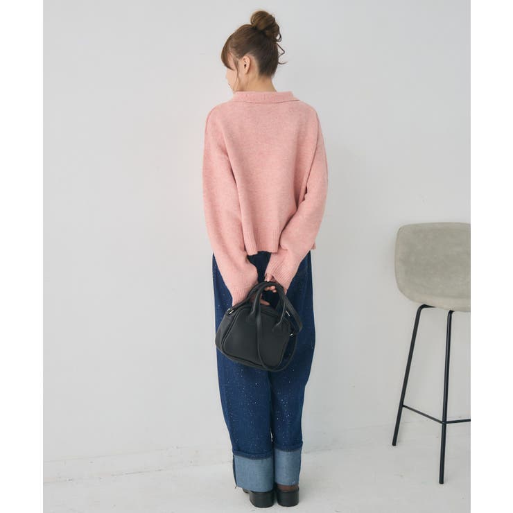 ダブルボタン襟付きカーデ | RETRO GIRL | 詳細画像27 