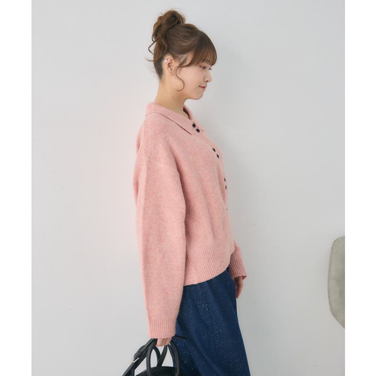 ダブルボタン襟付きカーデ | RETRO GIRL | 詳細画像30 