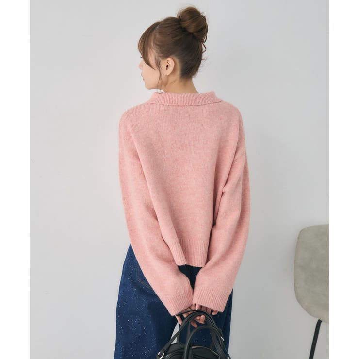 ダブルボタン襟付きカーデ | RETRO GIRL | 詳細画像31 