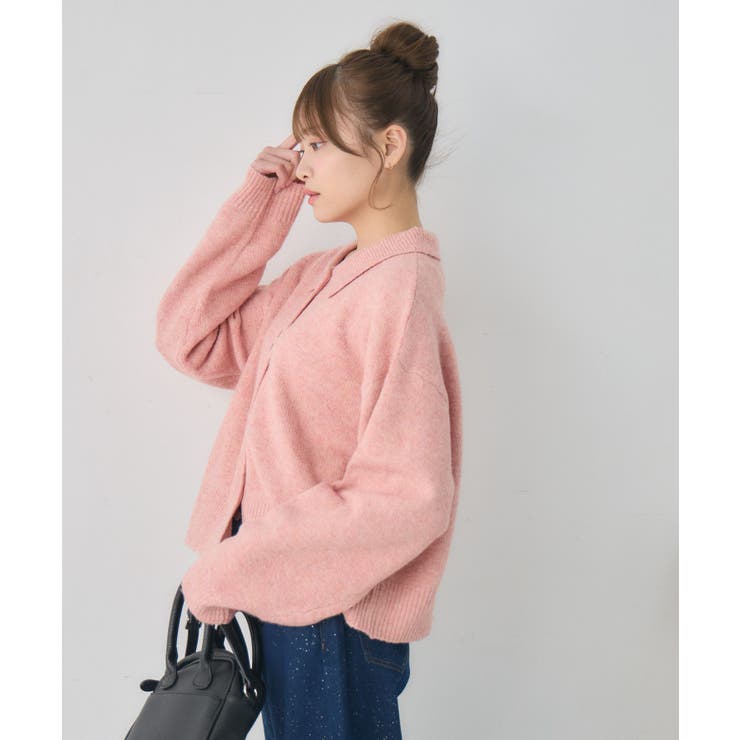 ダブルボタン襟付きカーデ | RETRO GIRL | 詳細画像32 