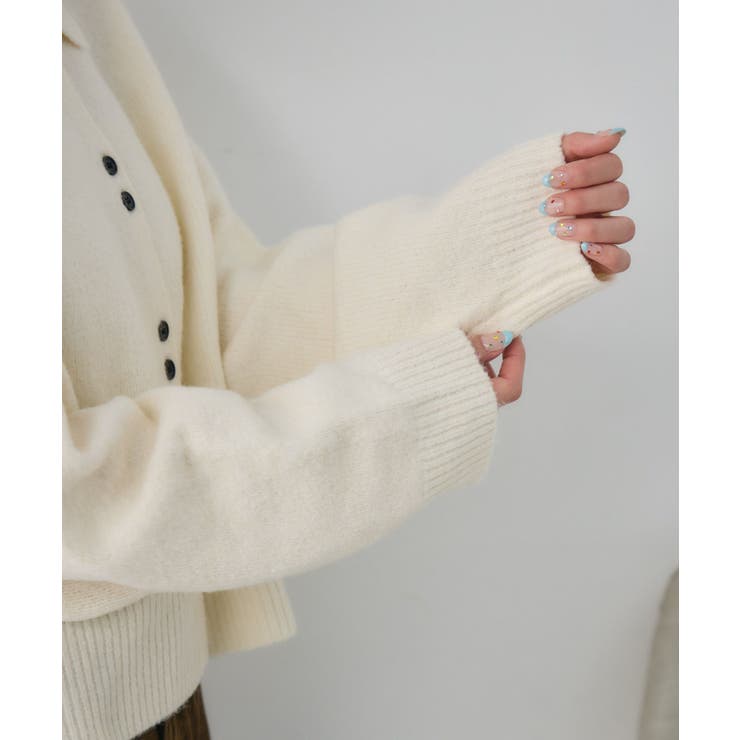 ダブルボタン襟付きカーデ | RETRO GIRL | 詳細画像37 