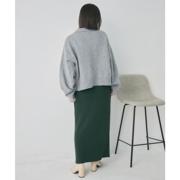 ダブルボタン襟付きカーデ | RETRO GIRL | 詳細画像6 