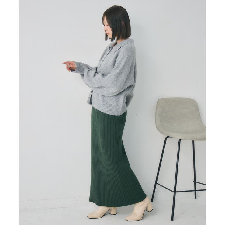 ダブルボタン襟付きカーデ | RETRO GIRL | 詳細画像7 