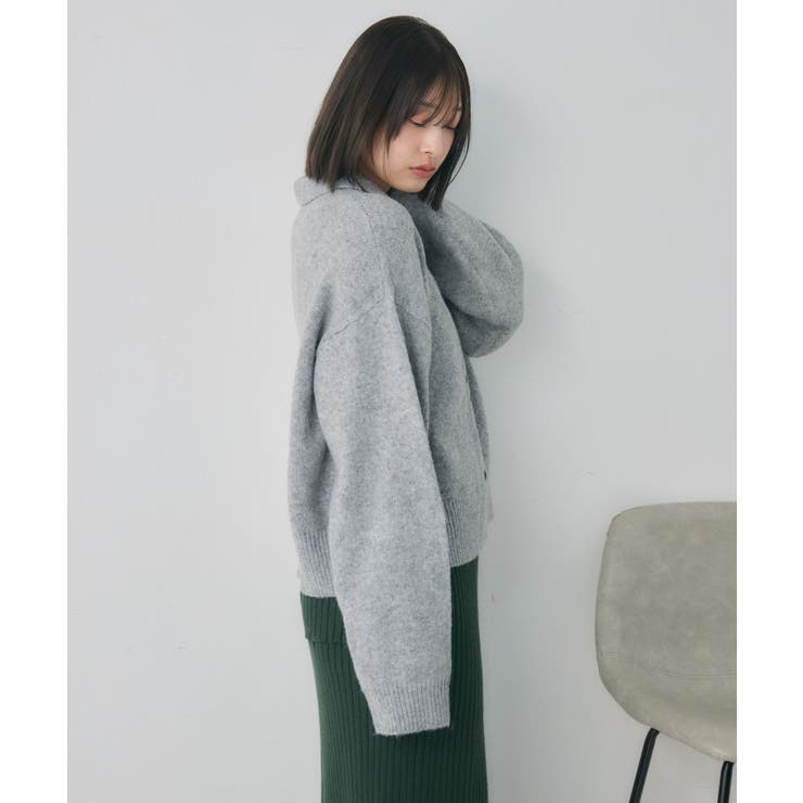 ダブルボタン襟付きカーデ | RETRO GIRL | 詳細画像9 