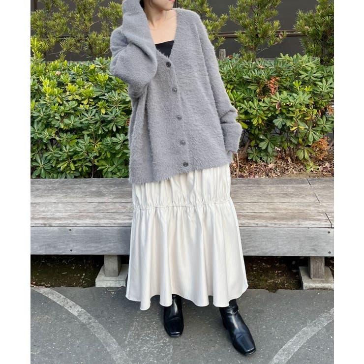 タイ付きシャギーカーデ | RETRO GIRL | 詳細画像17 