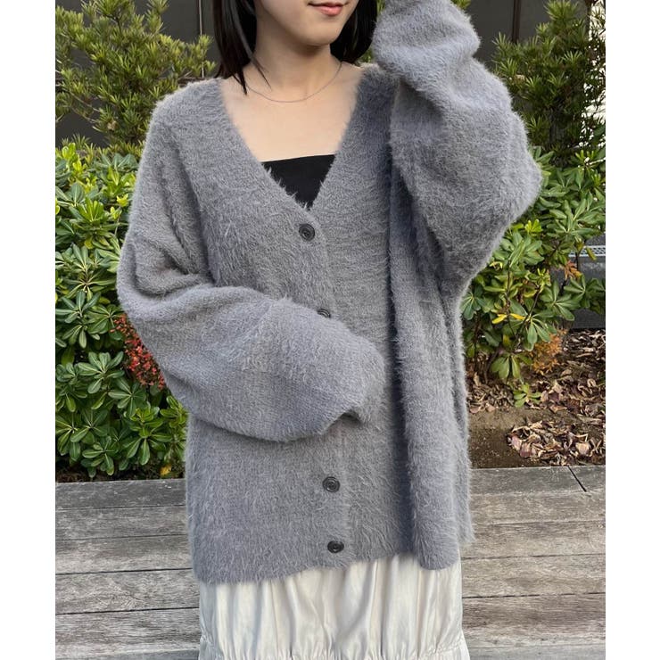 タイ付きシャギーカーデ | RETRO GIRL | 詳細画像20 