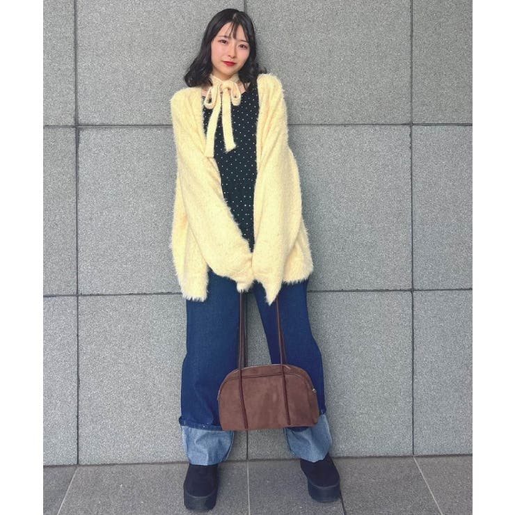 タイ付きシャギーカーデ | RETRO GIRL | 詳細画像21 