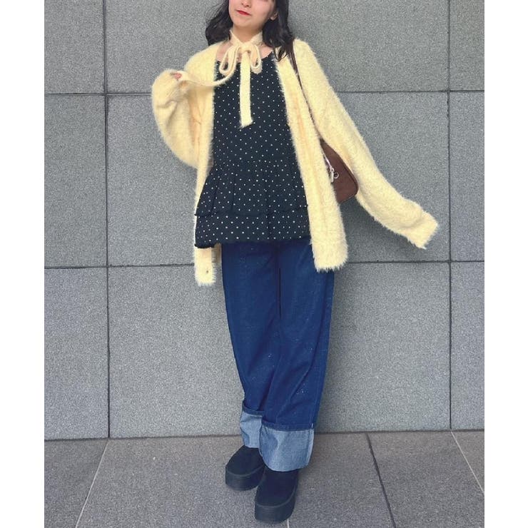 タイ付きシャギーカーデ | RETRO GIRL | 詳細画像23 