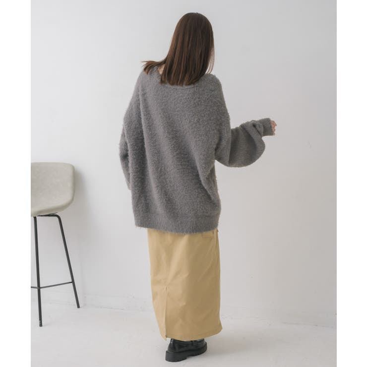 タイ付きシャギーカーデ | RETRO GIRL | 詳細画像32 