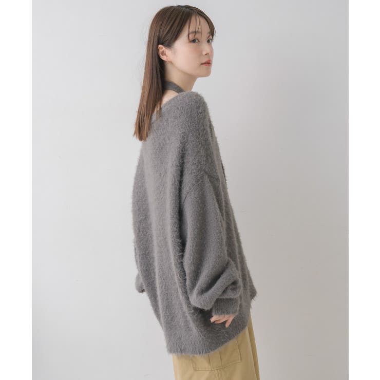 タイ付きシャギーカーデ | RETRO GIRL | 詳細画像35 