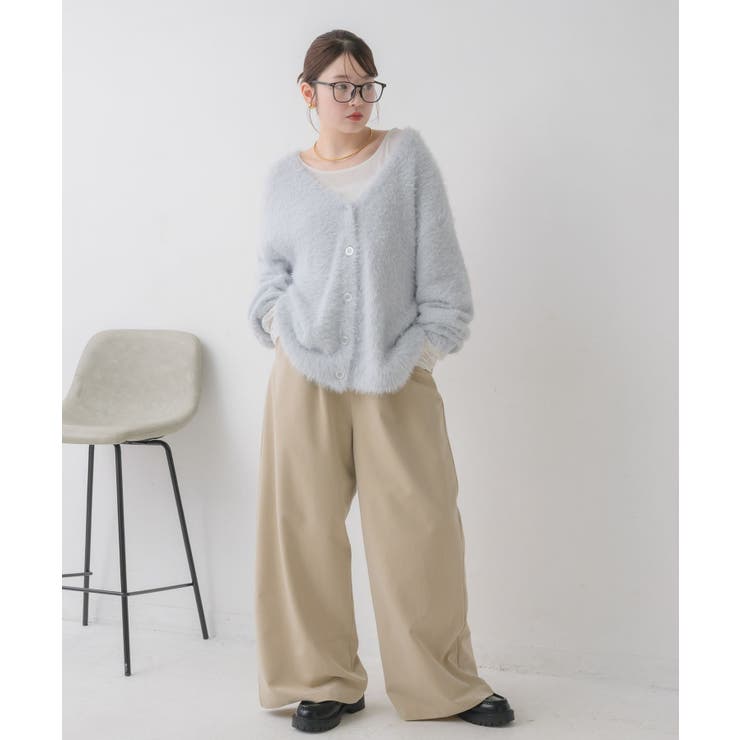 タイ付きシャギーカーデ | RETRO GIRL | 詳細画像42 