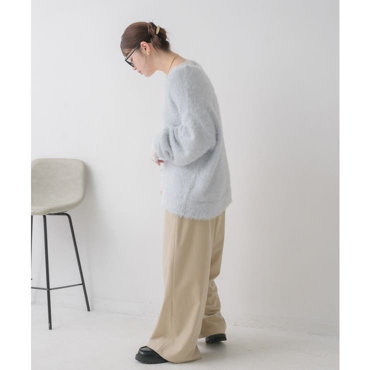 タイ付きシャギーカーデ | RETRO GIRL | 詳細画像45 