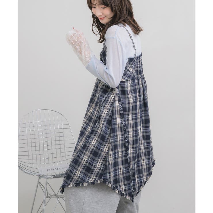 BLU0 | フリンジキャミOP | RETRO GIRL