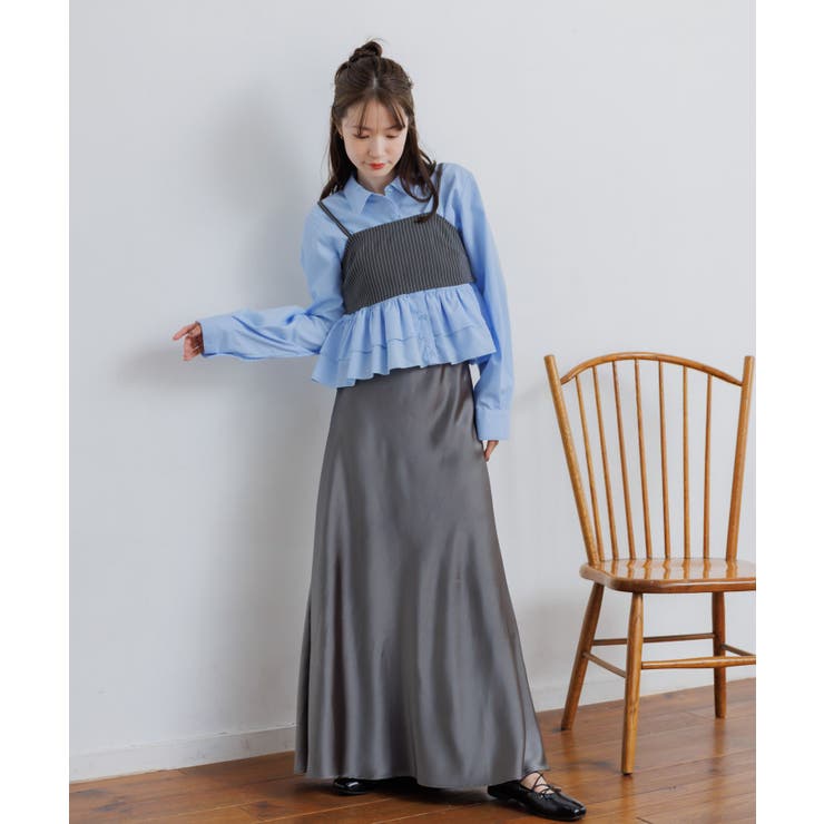 【セットアイテム】ストライプビスチェSETシャツ | RETRO GIRL | 詳細画像20 