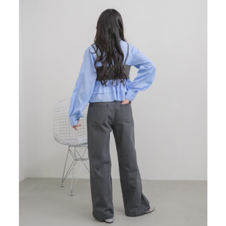 【セットアイテム】ストライプビスチェSETシャツ | RETRO GIRL | 詳細画像31 