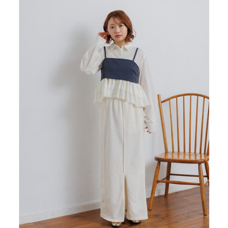 【セットアイテム】ストライプビスチェSETシャツ | RETRO GIRL | 詳細画像39 