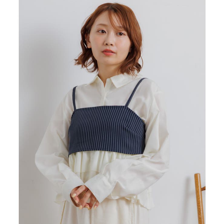 【セットアイテム】ストライプビスチェSETシャツ | RETRO GIRL | 詳細画像43 