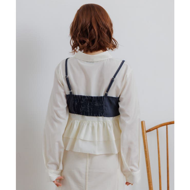 【セットアイテム】ストライプビスチェSETシャツ | RETRO GIRL | 詳細画像45 