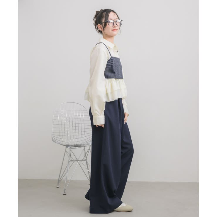 【セットアイテム】ストライプビスチェSETシャツ | RETRO GIRL | 詳細画像49 