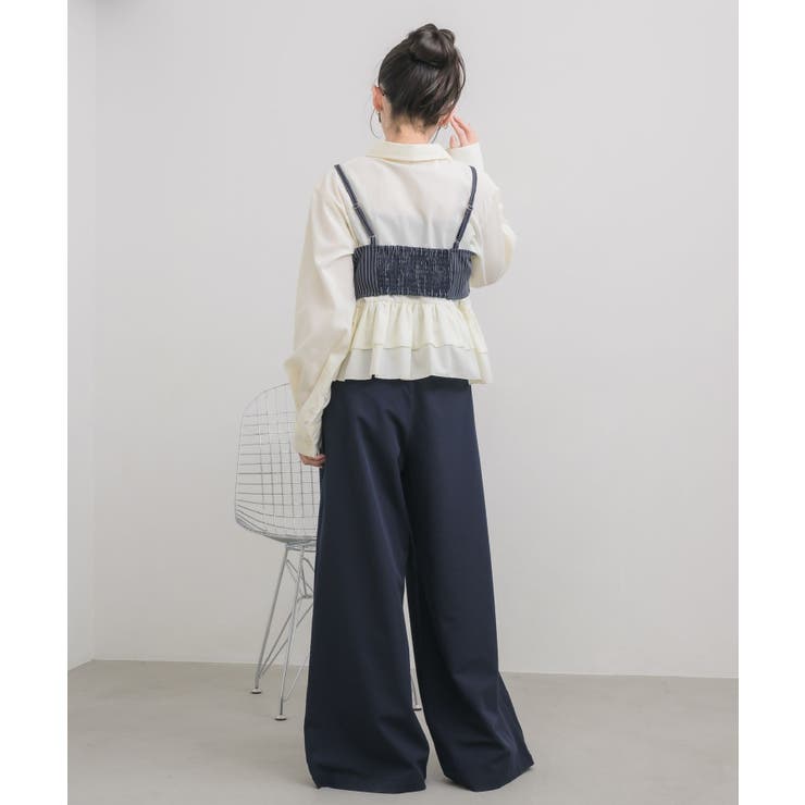 【セットアイテム】ストライプビスチェSETシャツ | RETRO GIRL | 詳細画像50 