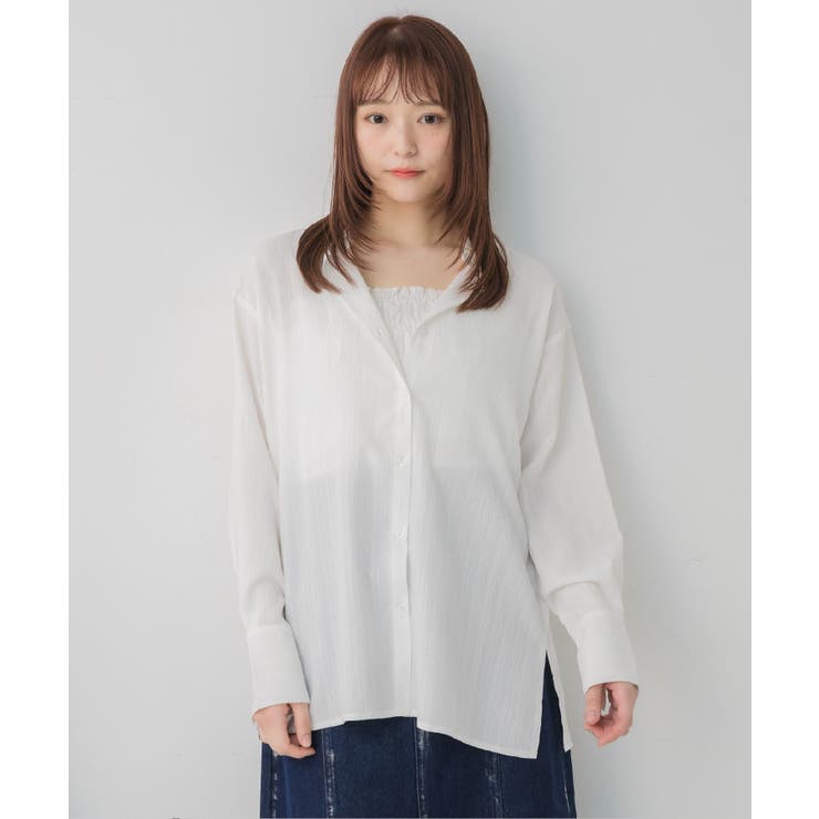 シャーリングキャミ×シャツSET | RETRO GIRL | 詳細画像10 