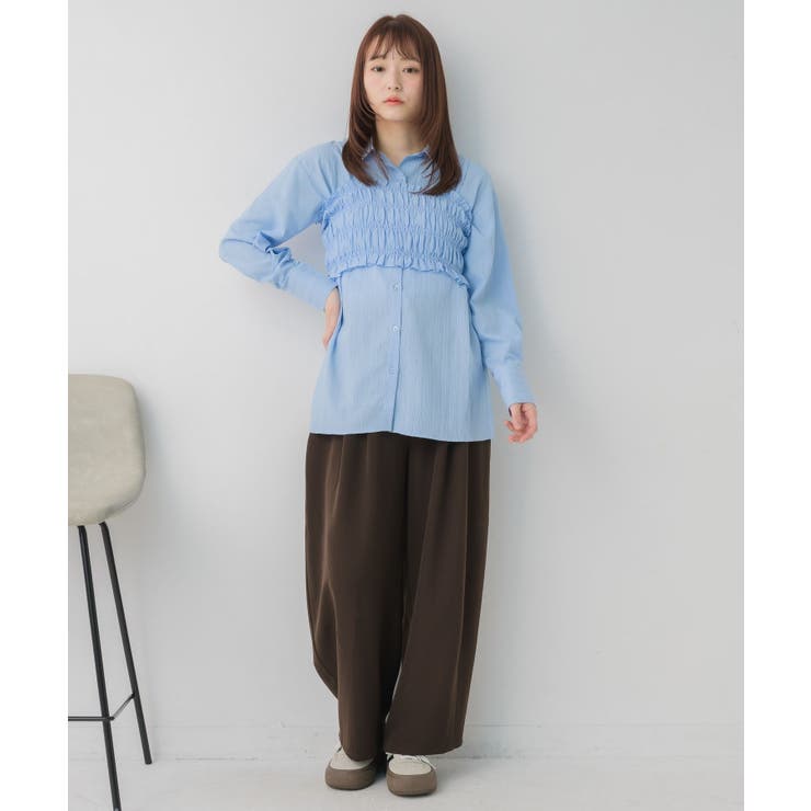 シャーリングキャミ×シャツSET | RETRO GIRL | 詳細画像13 