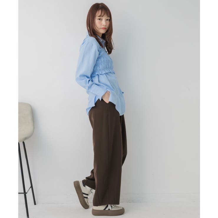 シャーリングキャミ×シャツSET | RETRO GIRL | 詳細画像14 