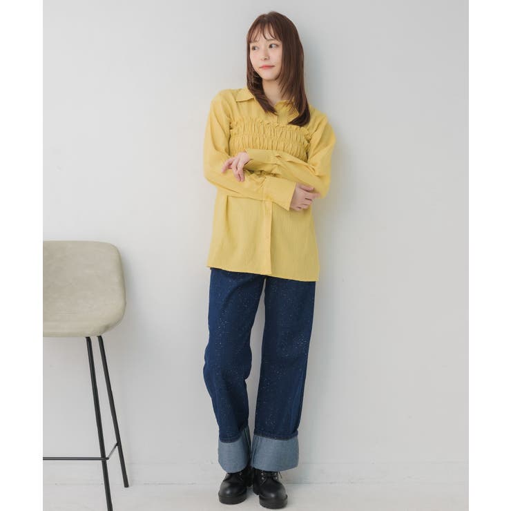 シャーリングキャミ×シャツSET | RETRO GIRL | 詳細画像22 