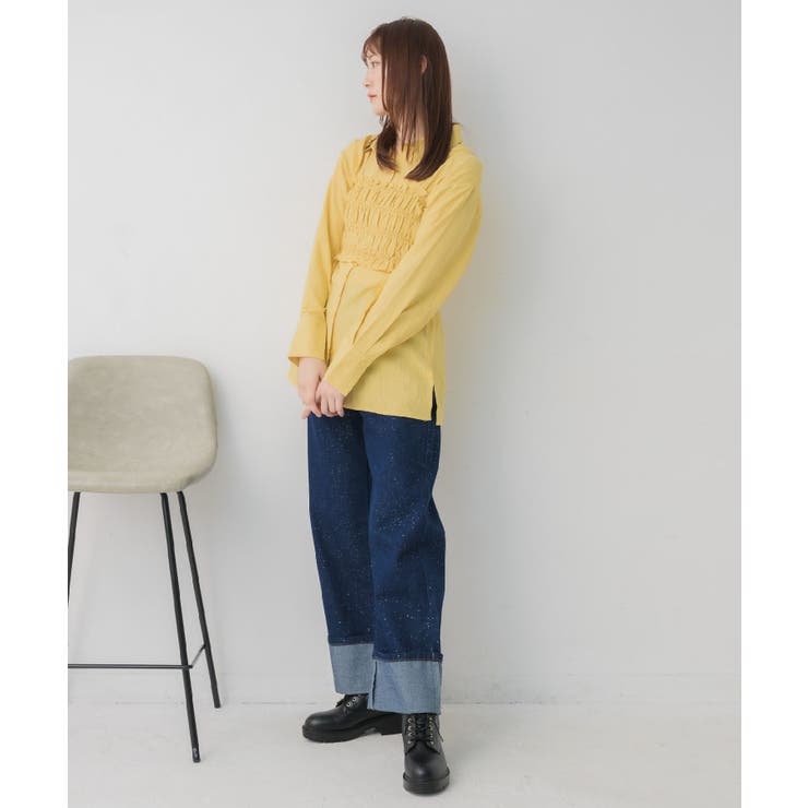 シャーリングキャミ×シャツSET | RETRO GIRL | 詳細画像25 