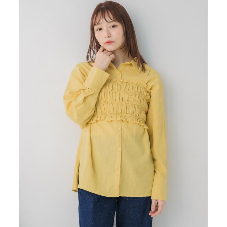 シャーリングキャミ×シャツSET | RETRO GIRL | 詳細画像26 