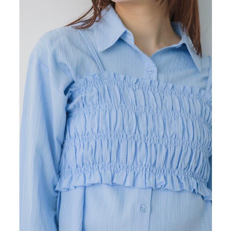 シャーリングキャミ×シャツSET | RETRO GIRL | 詳細画像31 