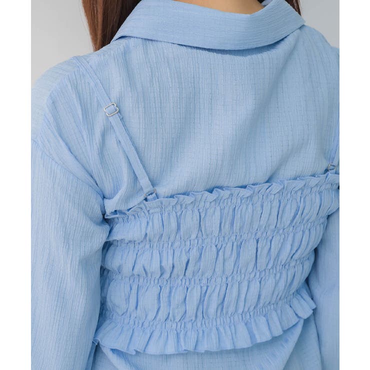 シャーリングキャミ×シャツSET | RETRO GIRL | 詳細画像35 