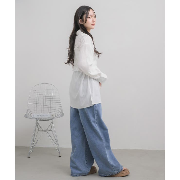 シャーリングキャミ×シャツSET | RETRO GIRL | 詳細画像7 