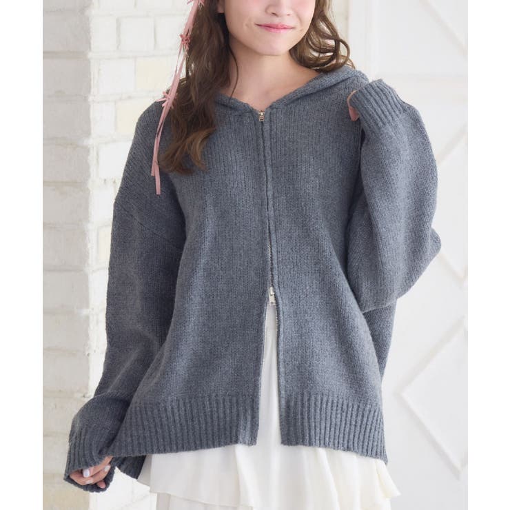 GRY2 | BIGNTパーカー | RETRO GIRL