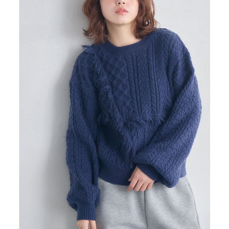 BLU0 | ケーブルフリンジNTPO | RETRO GIRL