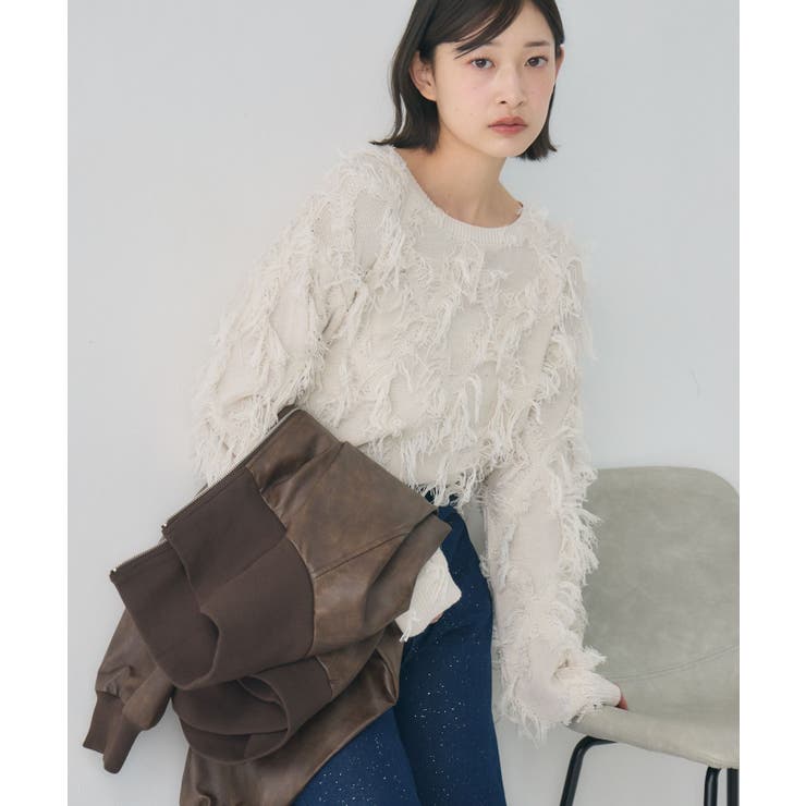 【新色追加】柄編みフリンジNT | RETRO GIRL | 詳細画像3 